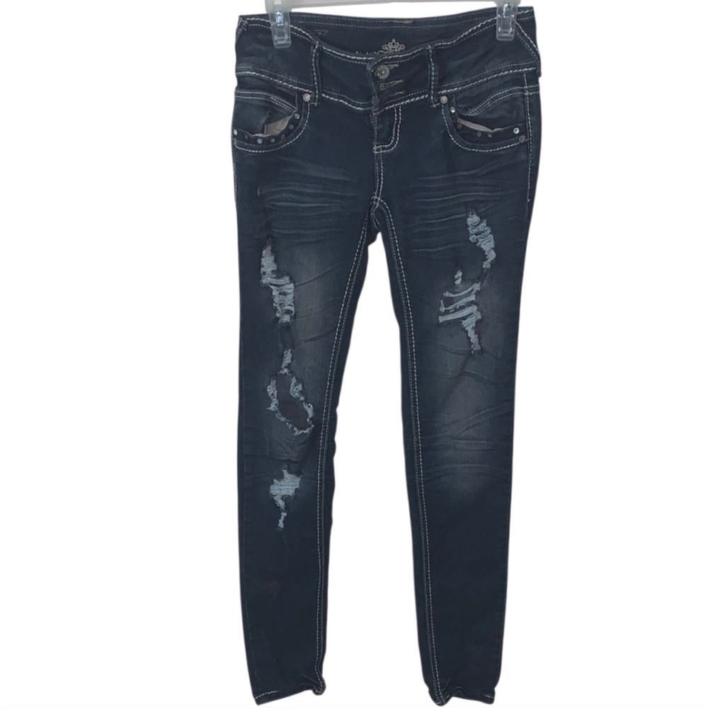 Almost Famous y2k Distressed Jeans